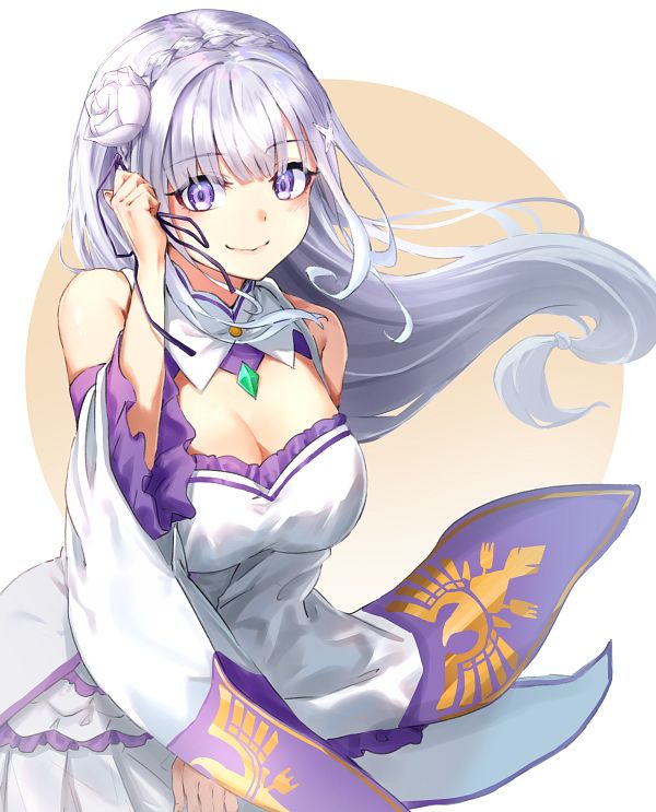 Emilia (Re:Zero Kara Hajimeru Isekai Seikatsu) by M.Toukotsu #3986089-ACG-二次元游戏动漫视频分享平台