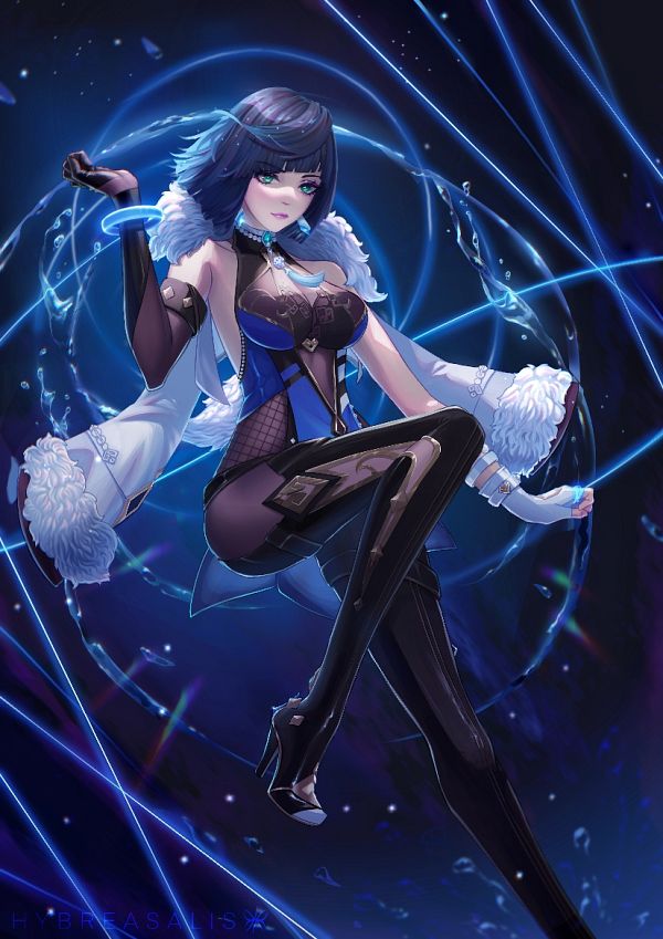 Yelan (Genshin Impact) by Hybreasalis #3984454-ACG-二次元游戏动漫视频分享平台