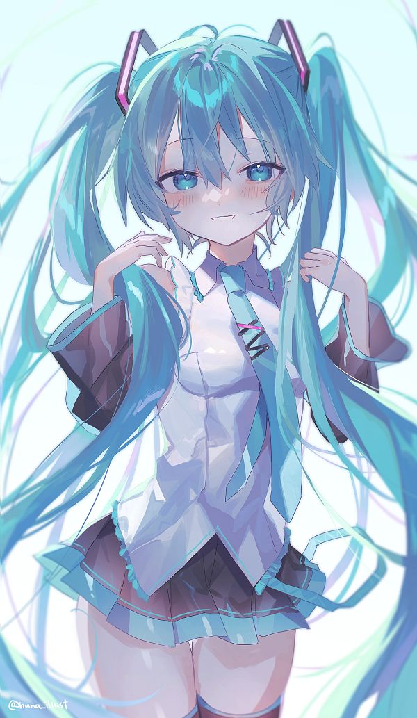 Hatsune Miku (VOCALOID) by huna illust\ #4007651-ACG-二次元游戏动漫视频分享平台