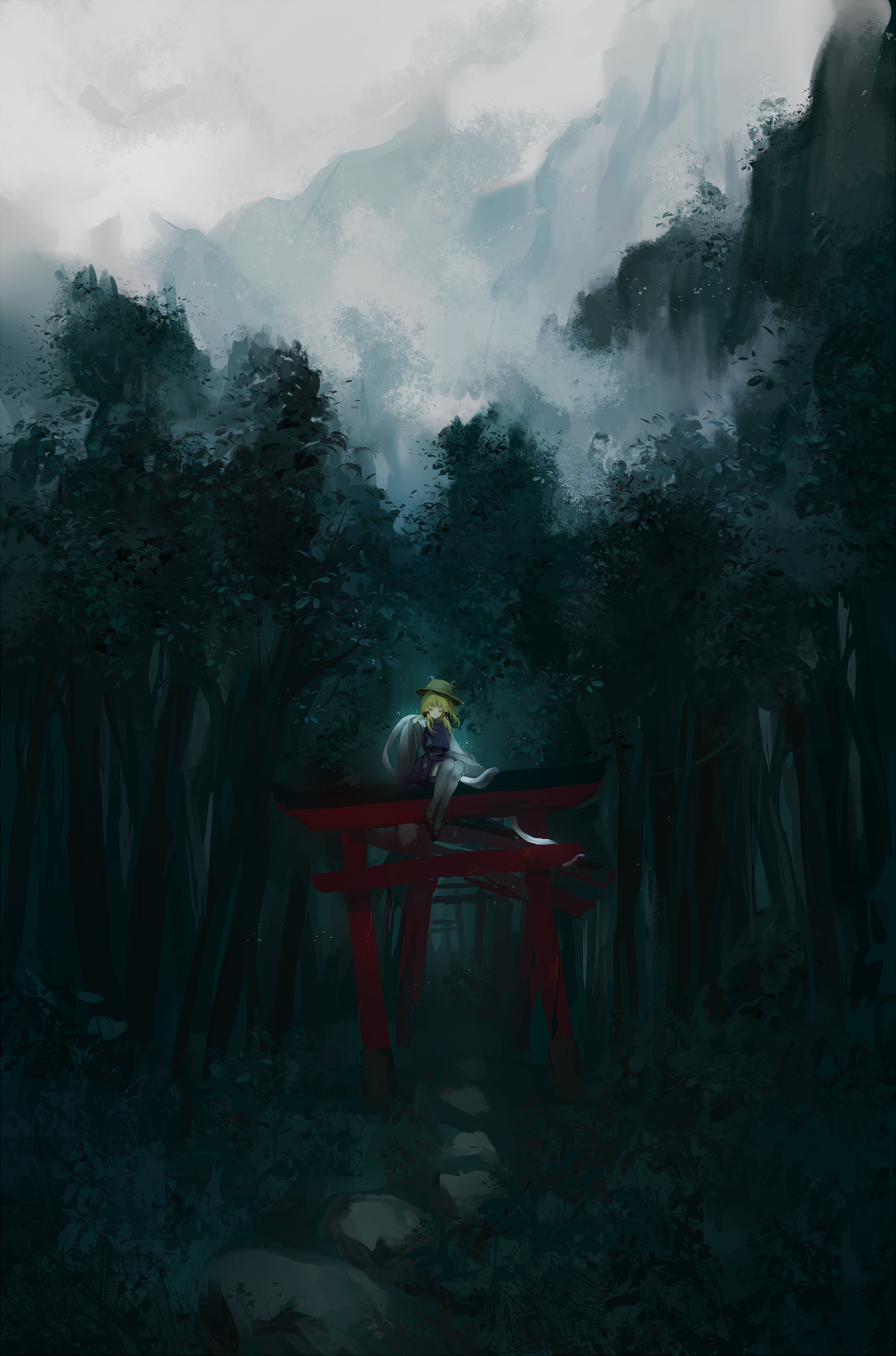 44 - 萃 - 「蛙は口ゆえ蛇に呑まるる」[pid=68366302]