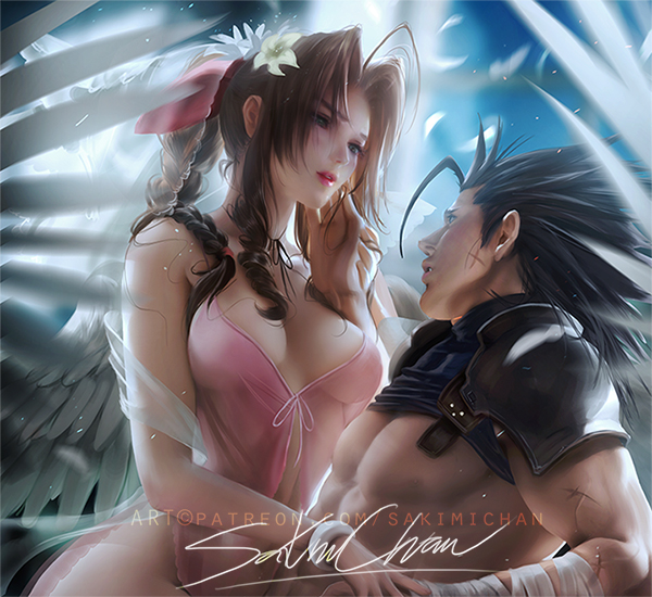 sakimichan – Aerith Zack[pid=67952114]-ACG-二次元游戏动漫视频分享平台